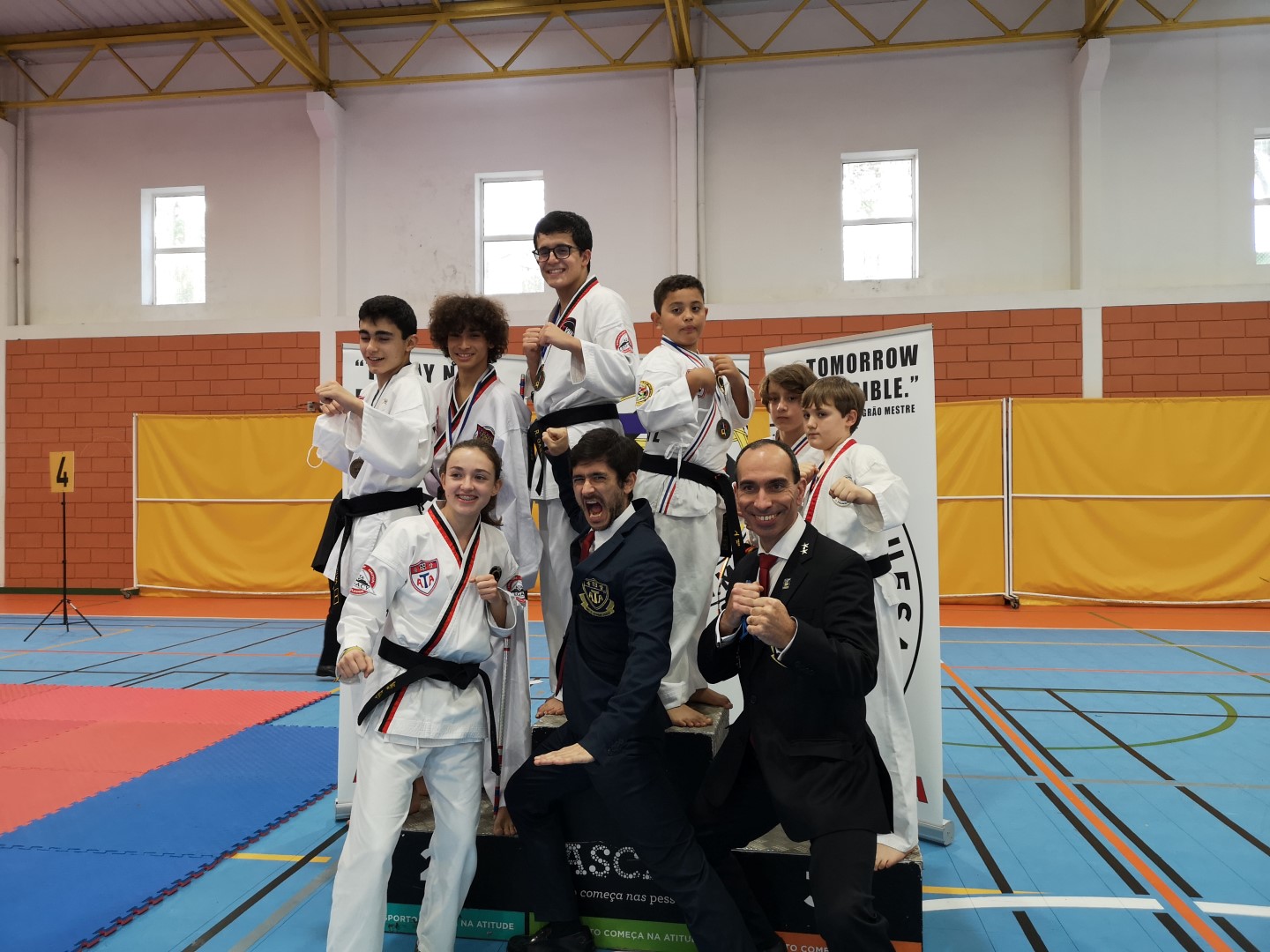 Pódio dos campeões